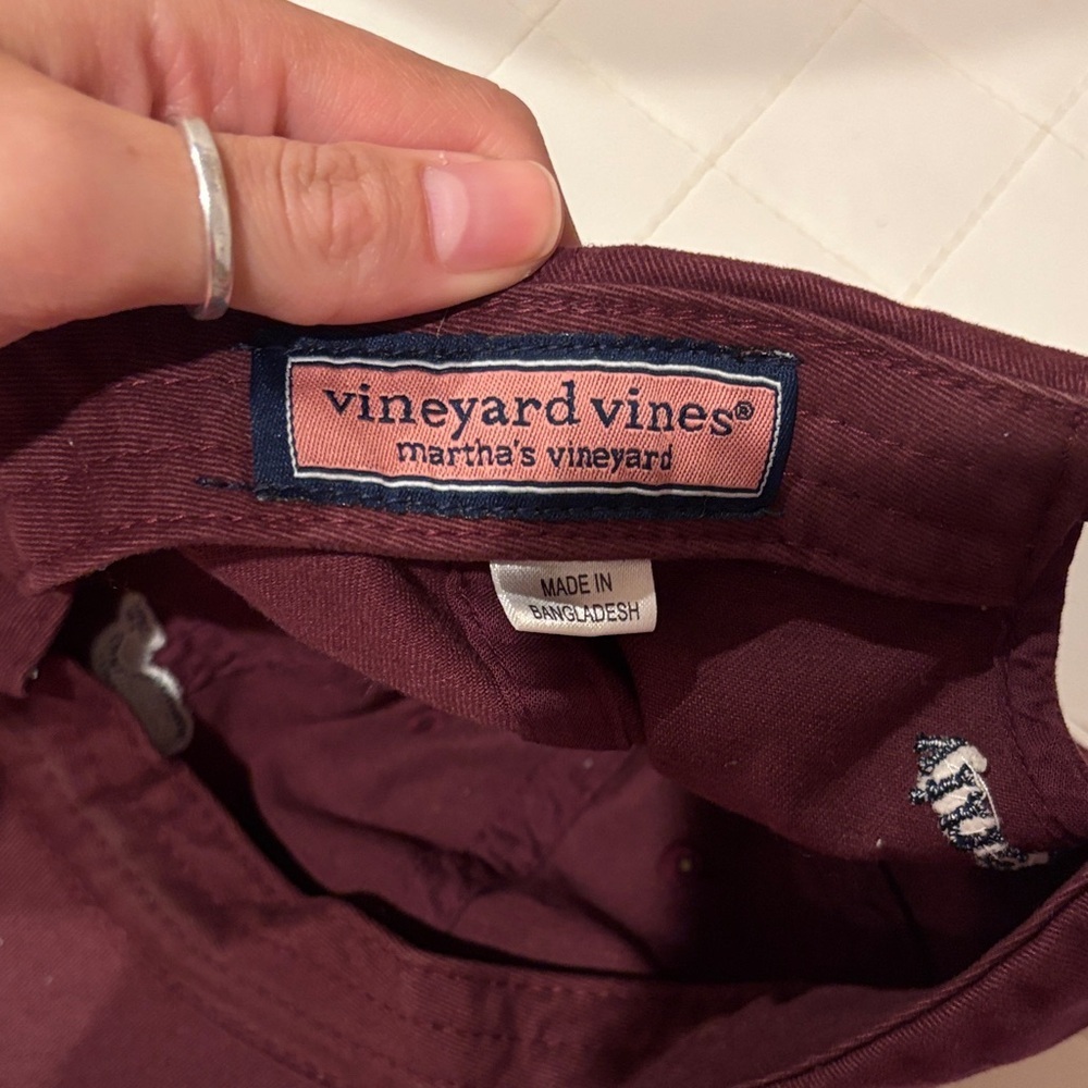 Maroon Cap with Whale Logo - Picture 5 of 5